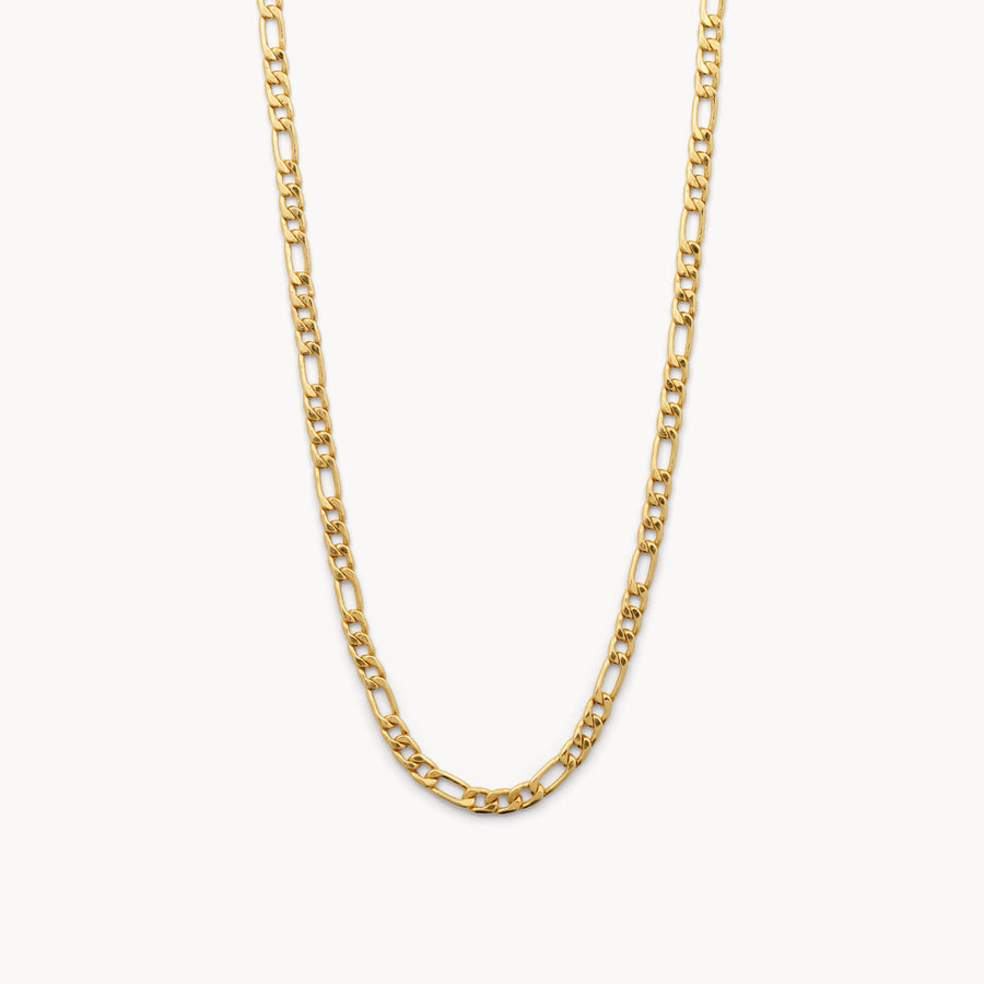 3mm/5mm Figaro Chain Gold Plated Necklace  Buddha pendant necklace,  Necklace types, Gold plated necklace